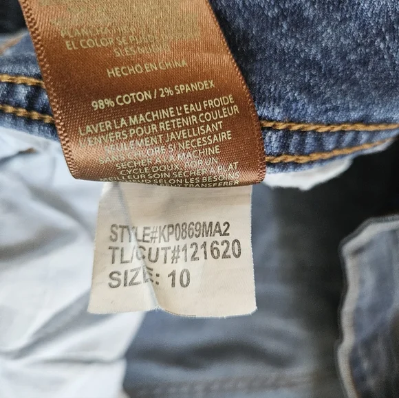 Kut From The Kloth Boyfriend Jeans Size 10 Cuffed Medium Wash Casual Denim - Picture 11 of 12